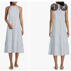 Cloth & Stone Halter Tiered Waistless Maxi Dress XS